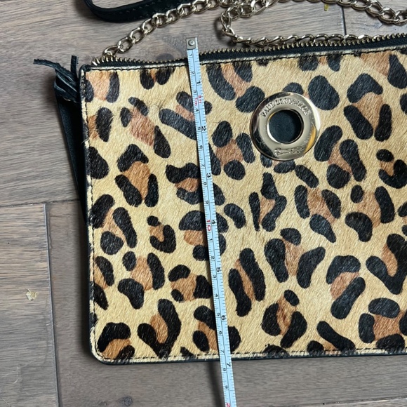 Paul Costelloe Leopard Print Leather Crossbody Bag - Picture 5 of 5